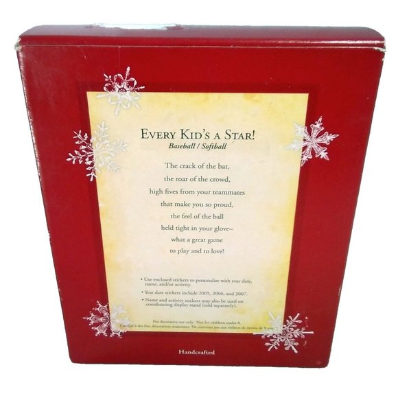 Hallmark Keepsake Ornament Every Kid's a Star! Baseball Photo Holder Ornament - Picture 6 of 8
